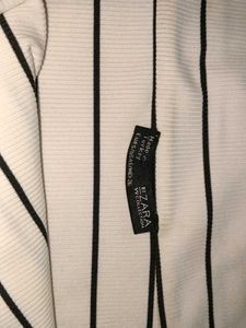 Striped Cross Over Top