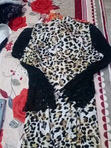 Leopard Print Kurti