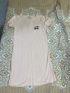 A Pink T-shirt Cum Nigthy