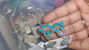 New jhumkaa Sky Blue