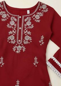 Lucknow Chikankari Handwork Embroidery kurta