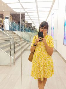 Yellow Floral Summer Dress