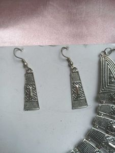 Oxidised Choker &amp; Earring Set