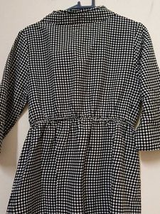 Checkered Midi Dress