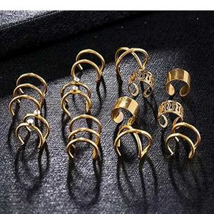 New Trendy Gold Ear Cuff - Adjustable