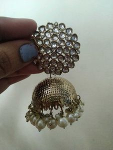 Kundan Jhumka Earrings
