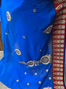 Beautiful Stone Work saree