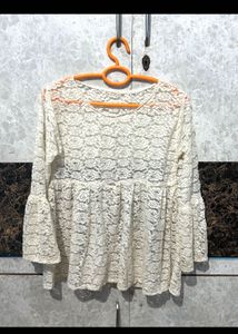 Lace Bell Sleeve Top