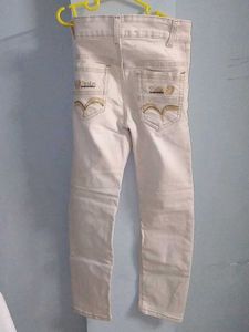 Boy&#39;s Casual White Jean&#39;s.
