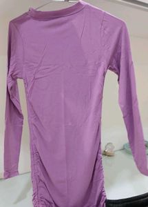 Purple Bodycon Mini Dress
