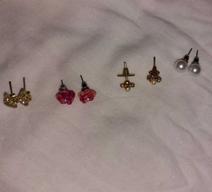 Earring Stud Bundle: Sparkle, Floral &amp; Pearl