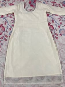 Chanderi Silk Mirror Work Embroidery Kurta
