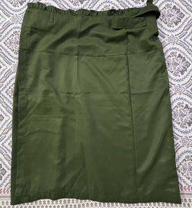 Wrap Skirt With Strings And Button