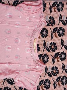 Peach Floral Top