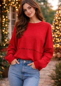 Red Knit Sweater