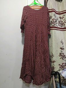 Long Gown For Women Stylish ( M, Maroon)