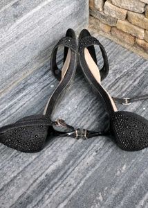 Black Ankle Strap Heels