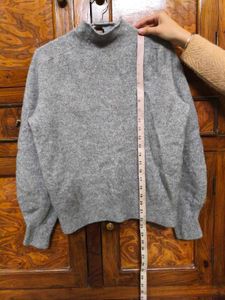 Gray Turtleneck Sweater