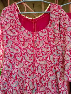 Printed Anarkali Kurta Suit Set