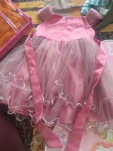 Pink Flower Girl Dress