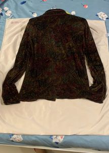 Paisley Velvet Top Type Shirt