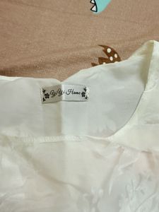 White Layered Party Dress