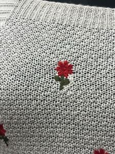 White Flower Embroidered Top