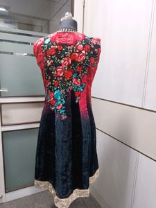 Velvet Embroidery Cape