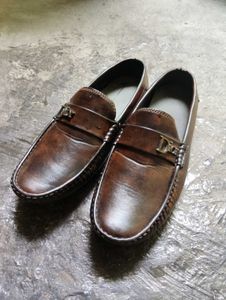 Dior Brown Leather Loafers