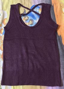 Cut Sleeves Sweater