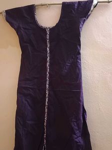 Aline With Full Ligning And Pure Cotton Kurti