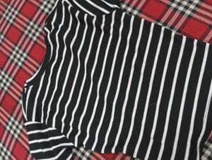 Striped Short Sleeve Top