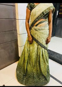 Lehenga And Saree 2 In One