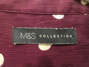 M &amp; S Shirt Style Top