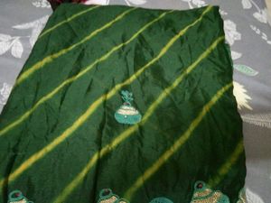 Green Chiffon Saree