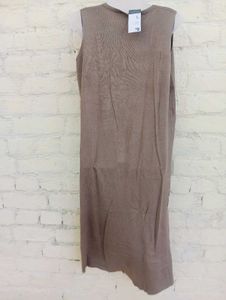 Midi Straight Slit Dress