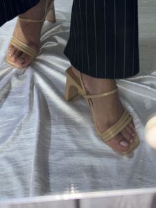 Squared Nude Heels