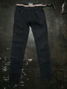 Dark Grey Denim Jeans