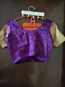 Beautiful Two Shaded Saree(Crush Silk)