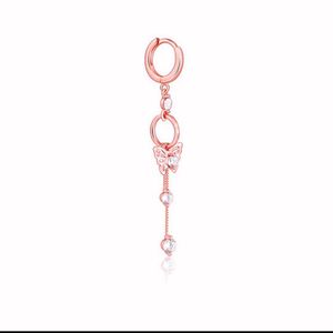925 Real Silver Butterfly Earrings