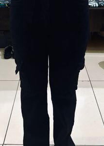 Black Cargo Jeans
