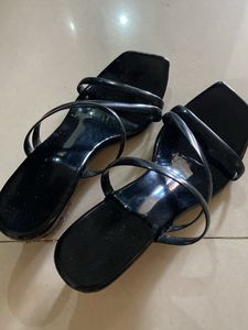 Black Strappy Sandals