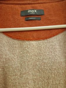Orange Hoodie with Fleece Lining