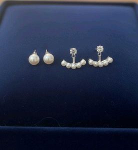 2 pears of Pearl Earring Set