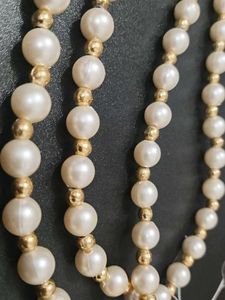 White Moti Necklace Or Mala
