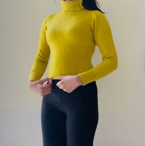 Yellow Turtleneck Sweater