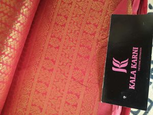 New Banarasi Silk Red Saree