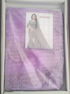Elegant Lavender Saree