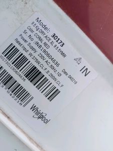 Red &amp; White Portable Washing Machine