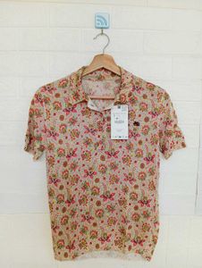 Floral Print Short Sleeve Shirt